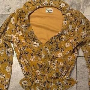 Floral Yellow Blouse